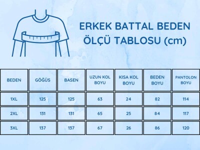 Bordo Uzun Kollu Büyük Beden Erkek Pijama Takımı 1204UYB - 5